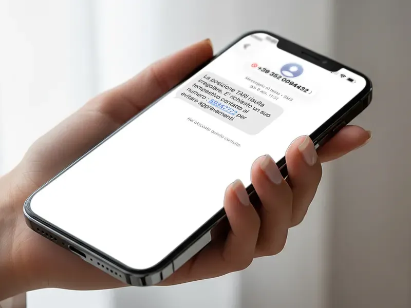 ALLERTA TRUFFA: Falsi SMS su "Irregolarità TARI" in circolazione