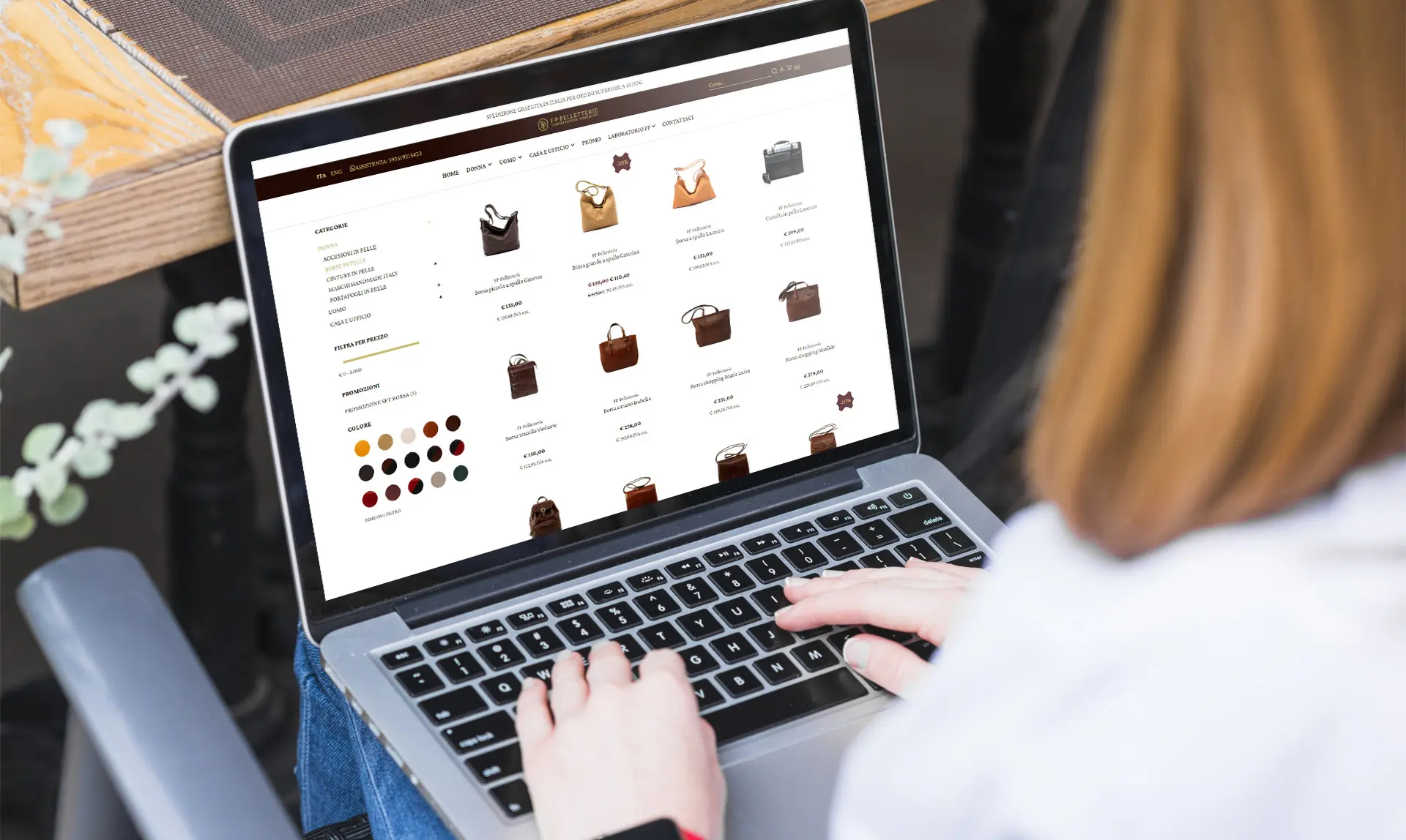 FP Pelletterie — E-commerce e Landing Page