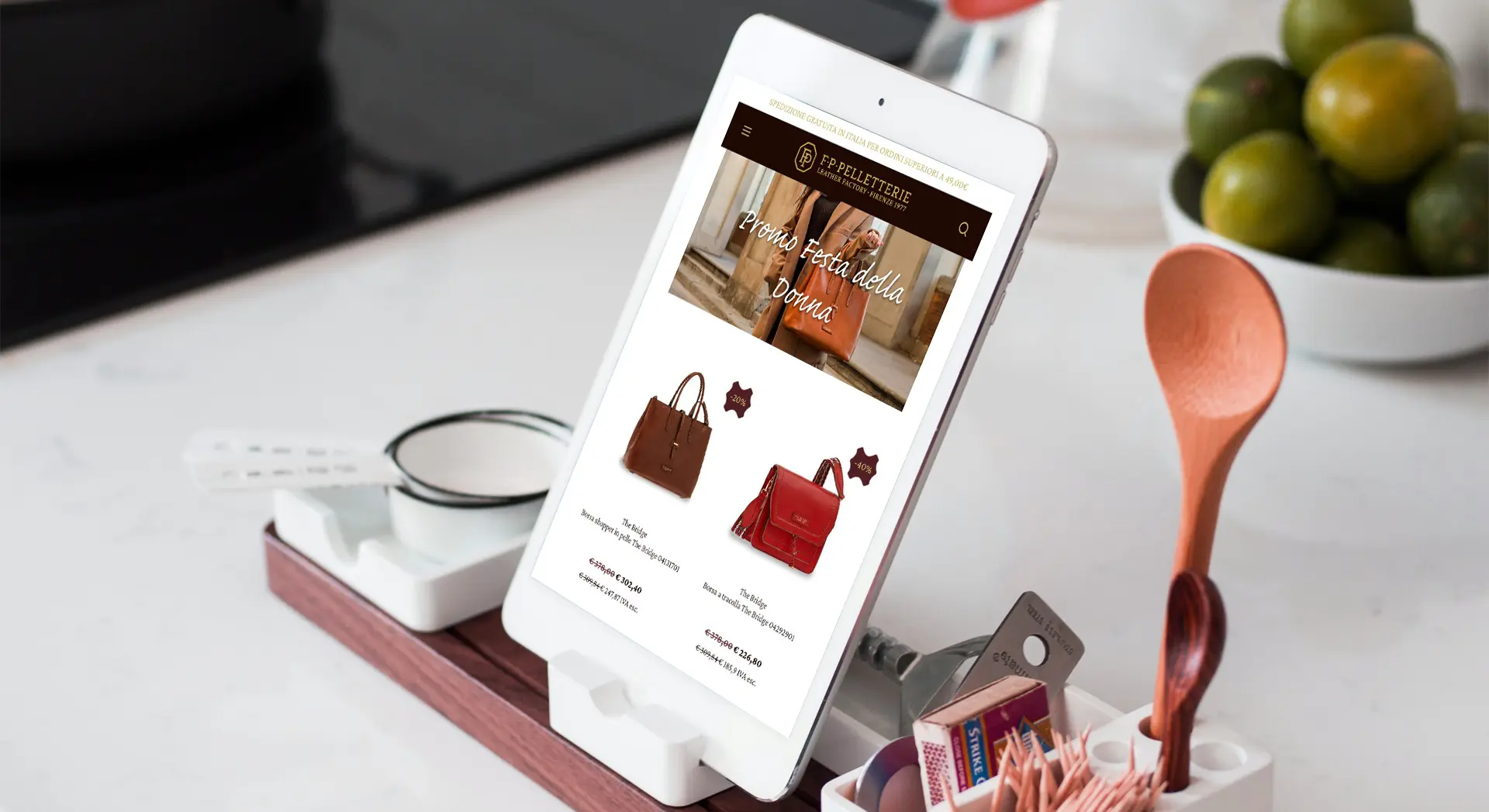FP Pelletterie — E-commerce e Landing Page